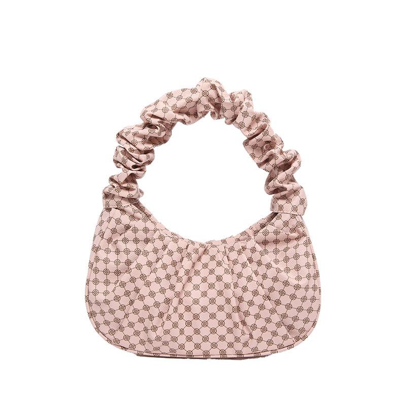 

Складена сумка-хмара модна сумка під пахву жіноча 2024 літо нова трендова повсякденна портативна сумка через плече рожевий