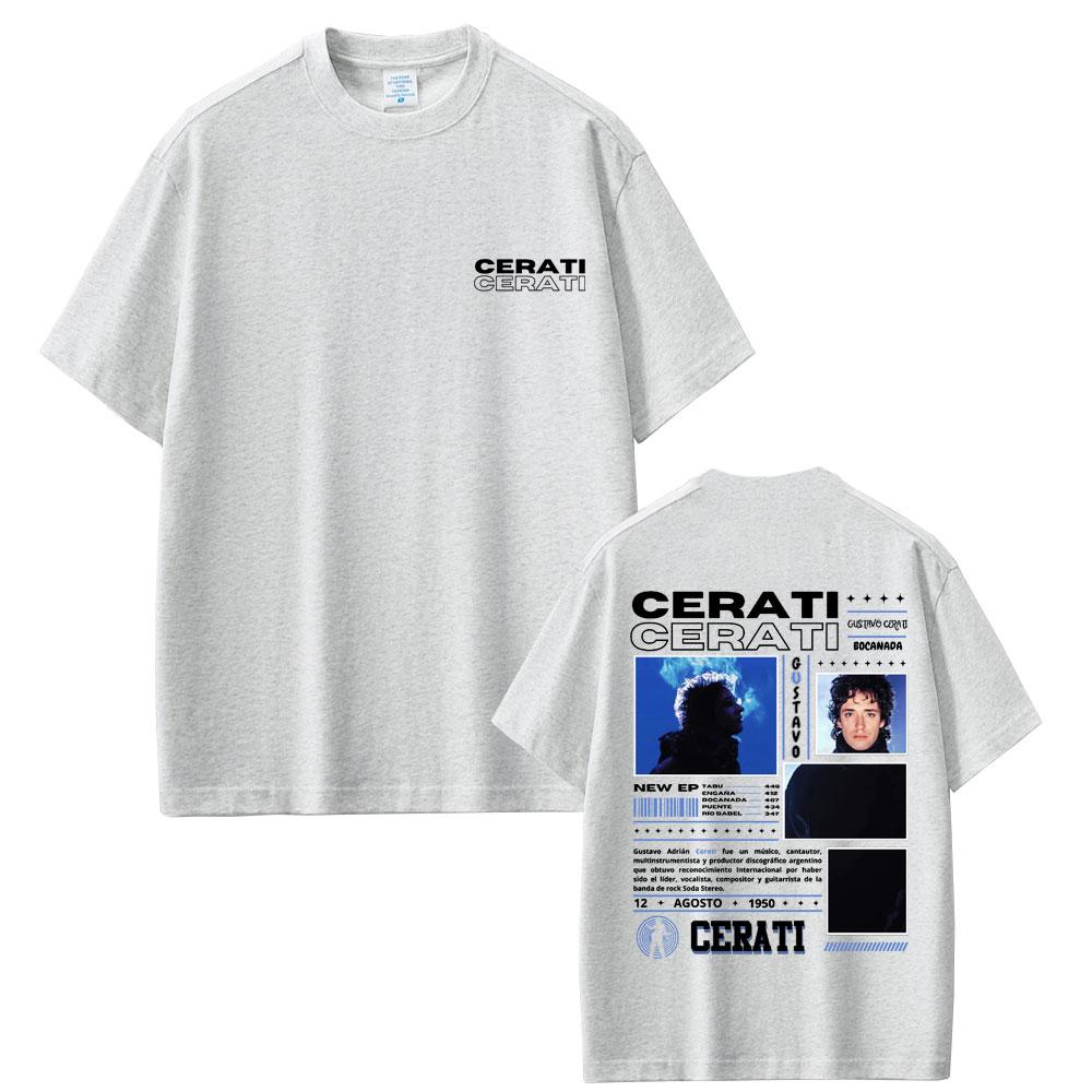 Cantante Gustavo Cerati 100% cotone camicia uomo hawaiana lusso Grafica HipHop T-shirt estate Y2K manica corta moda top oversize