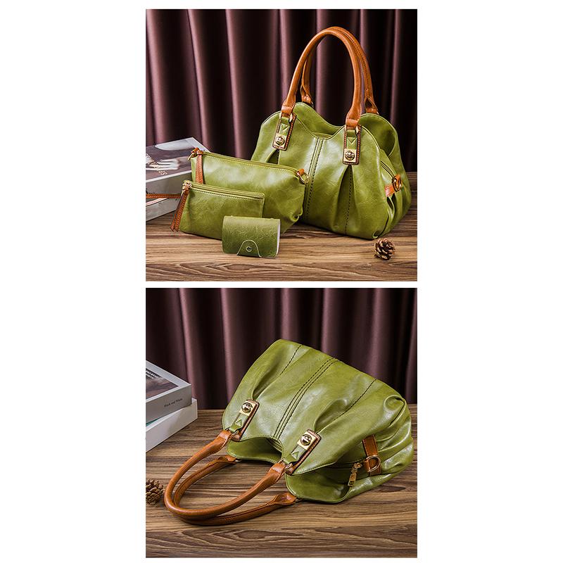 Купить Большие сумки через плечо, женские сумки на плечо, комплект из ...