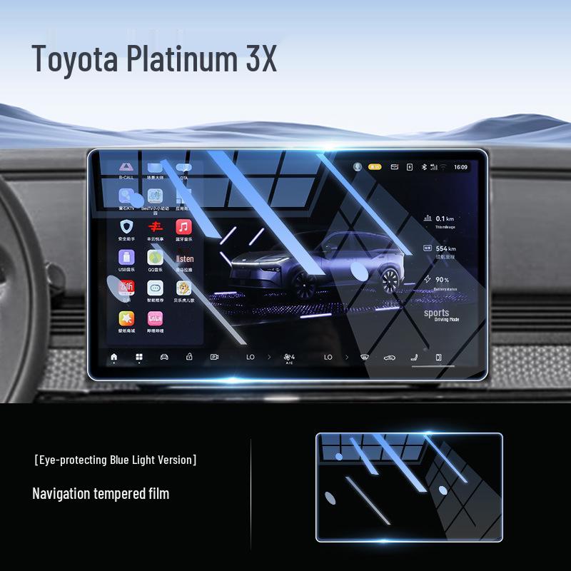 Toyota Prius 3X Center Console Screen Protector - Tempered Glass Film