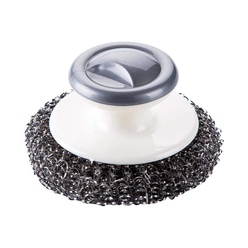 Multipurpose Dish Brush With Handle, Kitchen Steel Wool Brushes For Cleaning, With Steel Wool Bristles For Sink, Pots, Pans