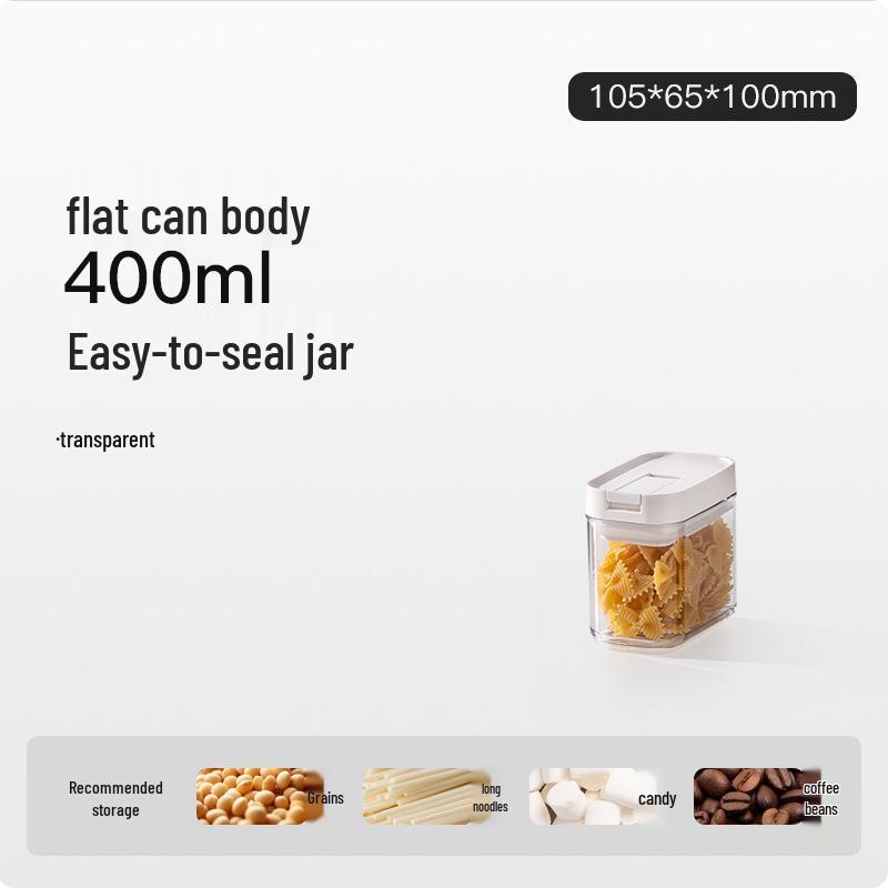 Lebensmittelechter Schnappverschluss-Behälter für Getreide und Trockenwaren - Wasserdichte und feuchtigkeitsdichte Küchenaufbewahrungsbox