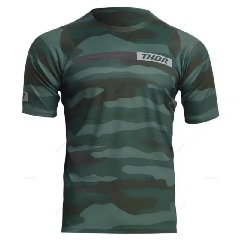 THOR Kurzarm MTB Trikot Schnelltrocknendes Radtrikot Herren Damen Mountainbike Motocross Top