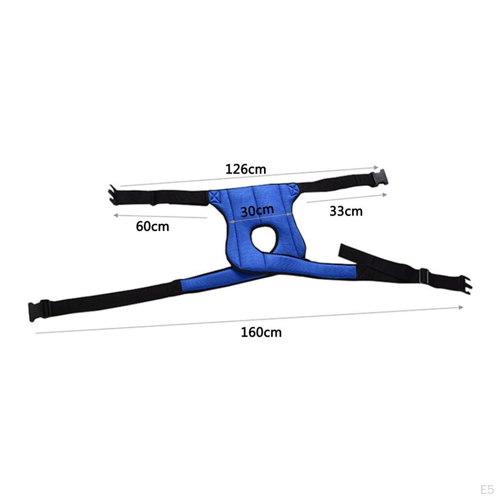 Safety Lap Belt Breathable Harness Straps for Elderly Anti-Slip Sliding Positioning Band Fall Ion