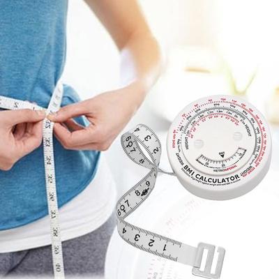 150cm BMI Body Mass Index Retractable Tape Calculator Diet Tape Measures Tools Multi Functional BMI Tape Measure