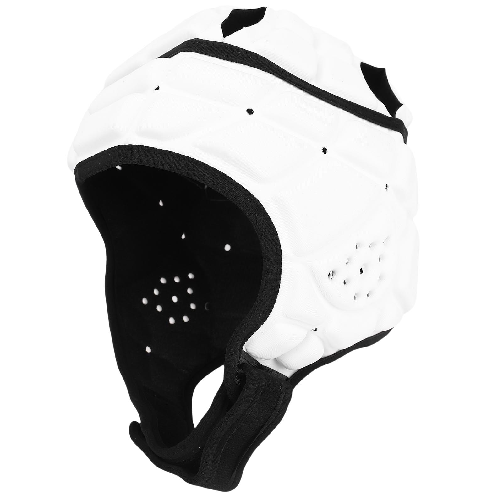 

Rugby Padded Headgear for Youth EVA Sponge Adjustable Soft Shell Flag Football Helmet Headguard for Soccer Sports White White белый