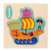 Traffic Jigsaw Toys 3D Animal Jigsaw Wood 3D Wooden Puzzle Cartoon   Preschool Learning Toys
