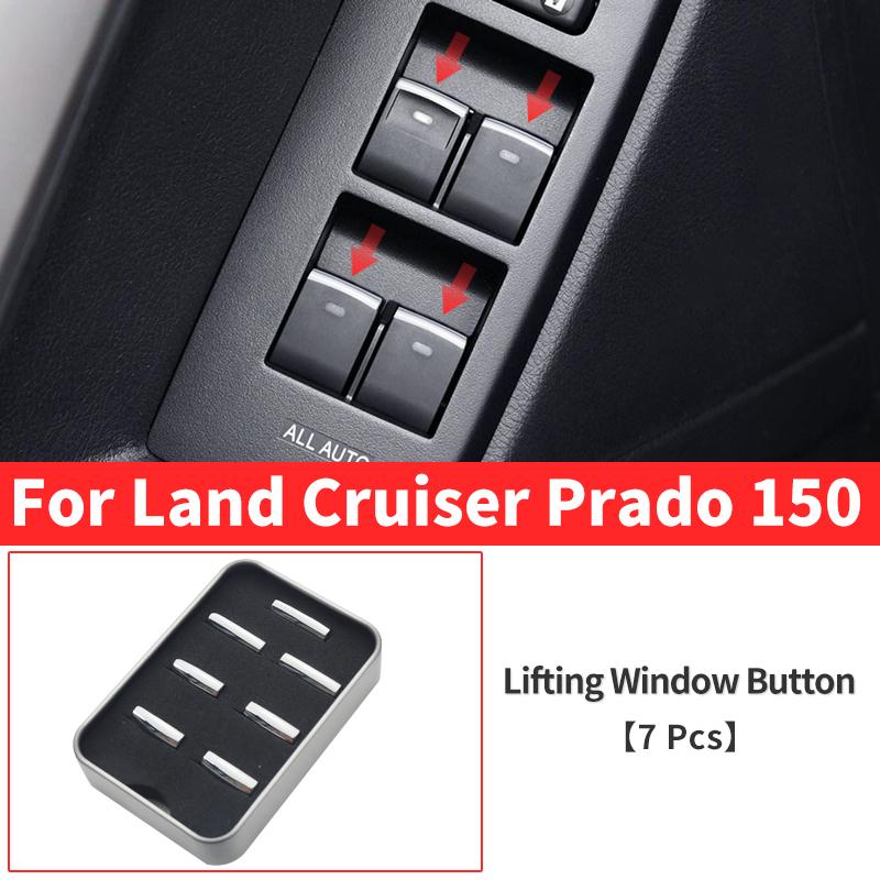 Pro Toyota Land Cruiser Prado 150 LC150 FJ150 2010- Dekorační doplňky pro úpravu tlačítka stahování oken