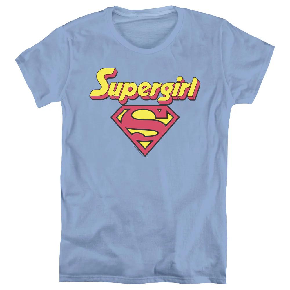 

DC Comics Im a Supergirl Womens T Shirt Carolina Blue Officially Licensed XL