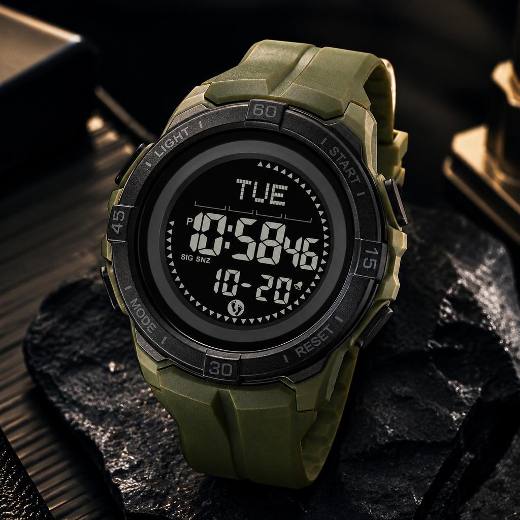 SKMEI Compass Calories Digital Watch 3D Pedometer Sports Wristwatches For Men Women Waterproof Data Storage Electronics Watches
