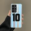 Case For Samsung A56 A36 A26 A24 A16 A14 A12 A32 A50 A70 A22 A30 A34 A54 A52 5G A06 4G Silver IMD Cover Argentina Soccer 10 Gift