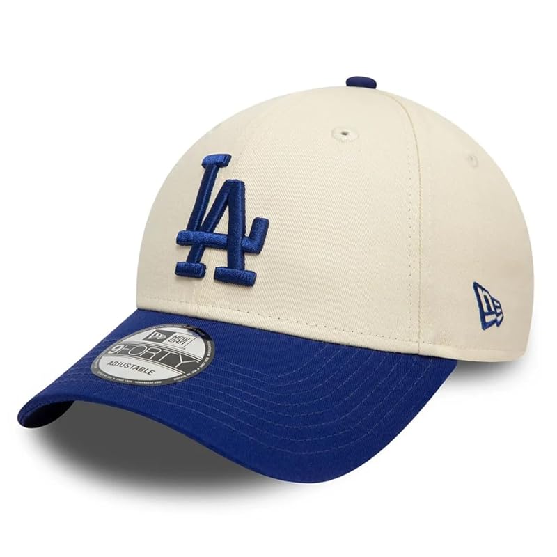 

[New Era] cap hat 9FORTY logo free size 940 baseball cap cap hat (JP, alphabet, Free Size, LA Cream/Blue (2 tone), Dodgers) [product]