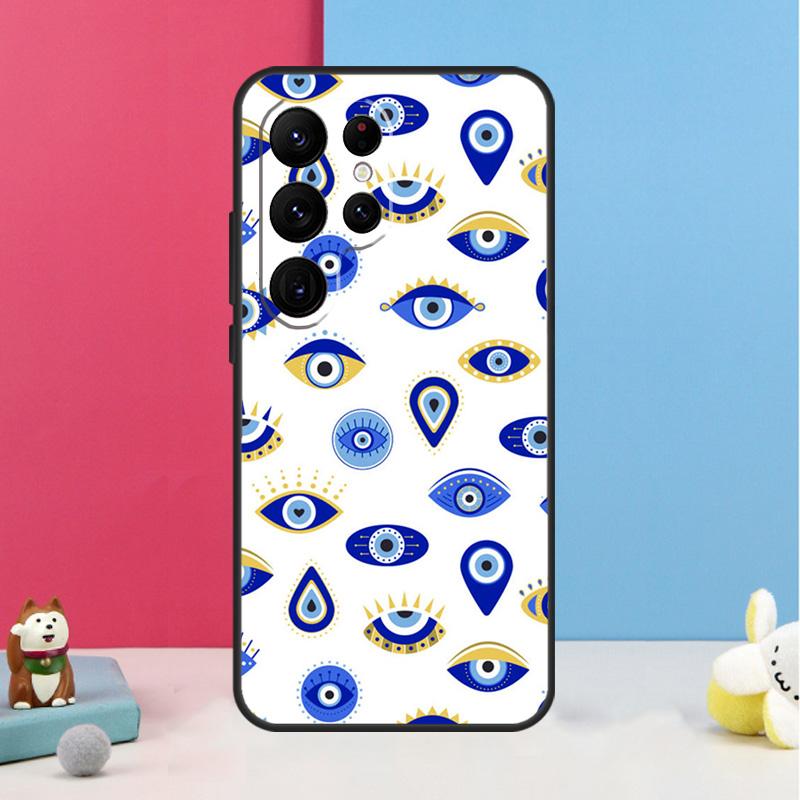 Evil Eye Case For Samsung Galaxy S23 S24 Ultra S20 S21 FE Note 10 20 Ultra S8 S9 S10 S22 Plus Cover
