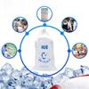10pcs Portable Drawstring Ice Storage Bag Reusable PE Material Leakproof Cooler Bag for Outdoor Picnic Camping