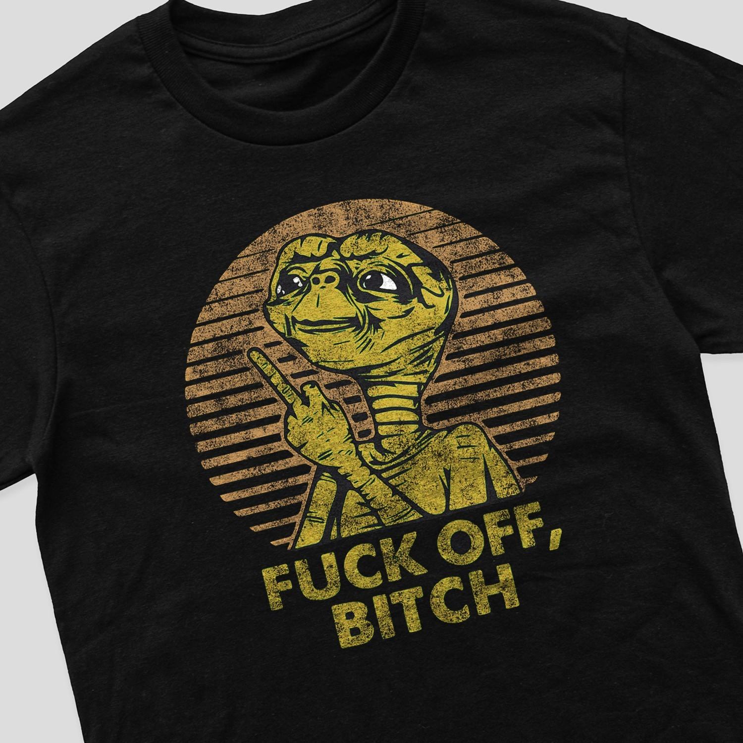 ET Fk Off 80s 90s Nostalgia Gift T Shirt Mens Womens Tees Top XL