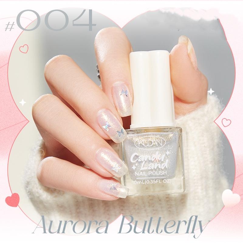 Water-based Nail Polish, No Baking, Long-lasting, Quick-drying, Nude Color, Fine Shiny Nail Polish, Nail Polish