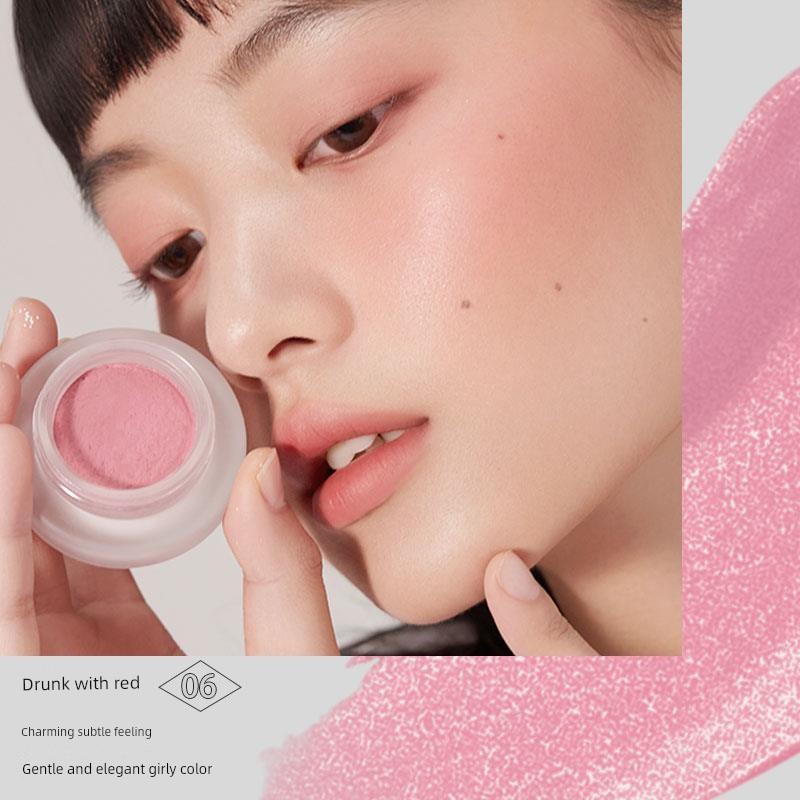 Foreverkey Blush Cream Mud August Apricot Women's New Nude Makeup Natural Highlighting and Contouring Blue Purple Pure Desire