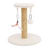 Brown Sisal Cats Scratch Post and Rest Area Cats Tree with Scratching Posts for Kittens and Small Cats