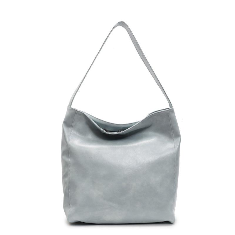 

Сумка женская новая текстура модная на плечо мессенджер повседневная большой вместимости для поездок тоут синий