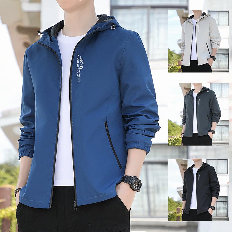 Jacket Men's Color Blocking 2025 Autumn and Winter New Men's Youth Windproof Fashion Casual Top Jacket Trend