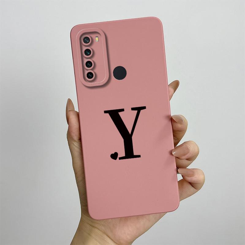 For Xiaomi Redmi Note 8 Case Redmi Note 8T Cover Redmi Note 8 Pro Cases Luxury Letters Square Phone Case Shockproof Back Cover