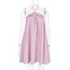 Women's Striped Halter Backless Dress - Spicy European and American Holiday Beachwear