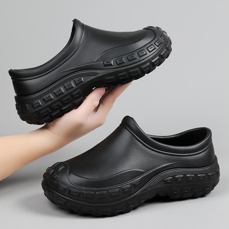 [Direct Batch] Chef Anti-skid Work Shoes Hotel Catering Special Non-skid Deodorant Lightweight Wear-resistant Kitchen Shoes