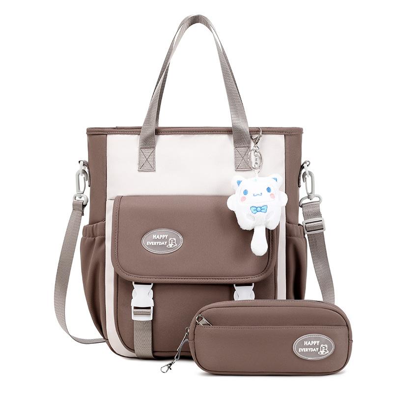 

Рюкзак большой вместимости для колледжа, повседневный, корейская версия, простой стиль инс и грязеустойчивость No kitten pendant