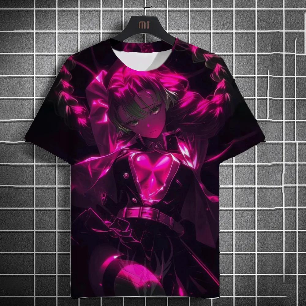 Japanese Graffiti Anime 3D Printed Fashionable Casual Short Sleeved Men's T-shirts - Soft Medium Stretch Polyester Fabric Summer Relaxed Fit Clothing