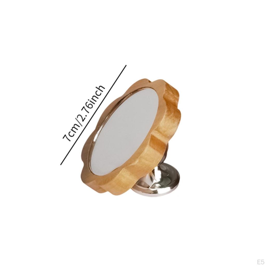 Espresso Lens Recording Mirror, Reflective Flower-shaped Adjustable Mirror Surface for Home,