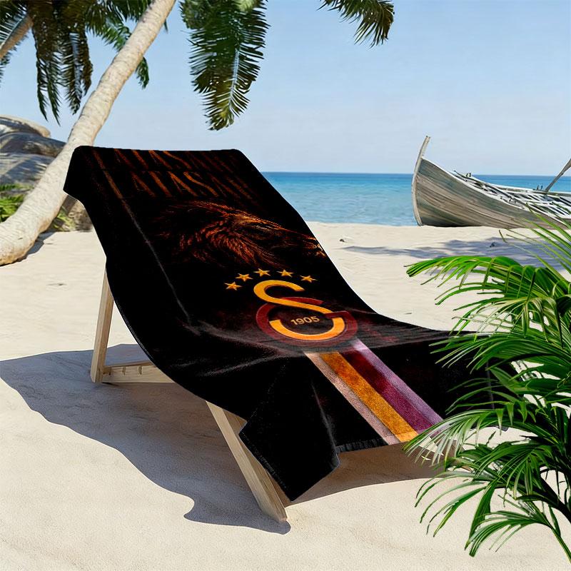 Galatasaray S Print Beach Towel, Large Soft Quick Dry Towel for Beach Camping Swimming