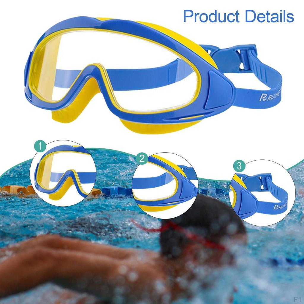 Kids Swimming Goggles Anti Fog Practicing Equipment Practical for Boys Girls