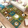 ABC Cartoon Kids Sala giochi Alfabeto Bambini che gattonano Tappeto per la prima educazione, tappeto per soggiorno, camera da letto, divano, tappetino antiscivolo