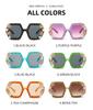 Fashion Inlaid Rhinestone Sparkling Square Frame Sunglasses For Women'S Summer Beach Personalized Party Outfits And Accessories