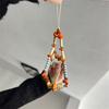 Summer Colorful Beaded Phone Charm Strap Pendant   For iPhone Samsung Accessrioes Stylish Chain Lanyard Woman Hanging Rope Cord