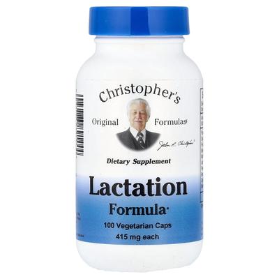 Christopher's Original Formulas Lactation Support Formula, 460mg Veggie Capsules, 100 Count