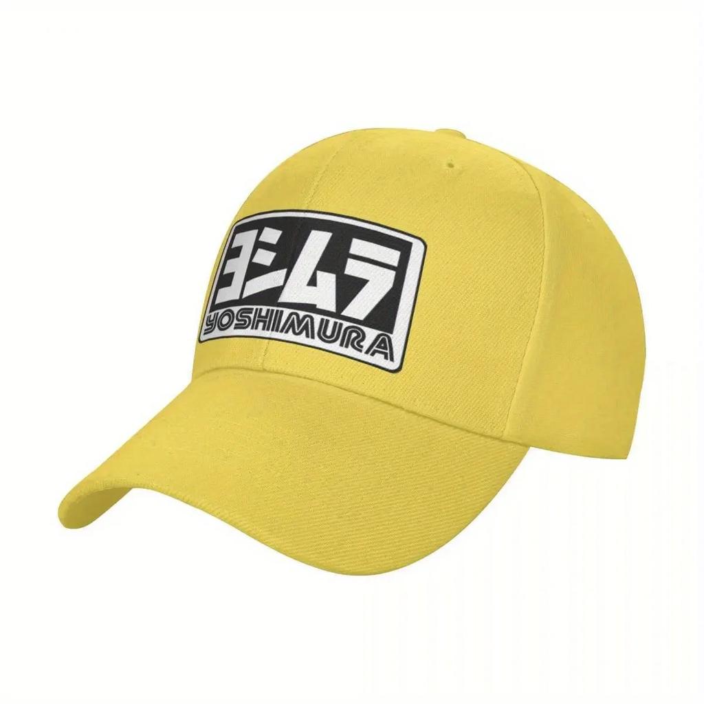 Yoshimura Logo Casual Baseball Cap for Unisex  Polyester Lightweight NonStretch Fabric Hand Washable Summer Hat