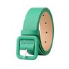 The New Simple and High-end Women's Square Buckle Candy-colored Versatile Decorative Belt Is Fashionable and Elegant for Women
