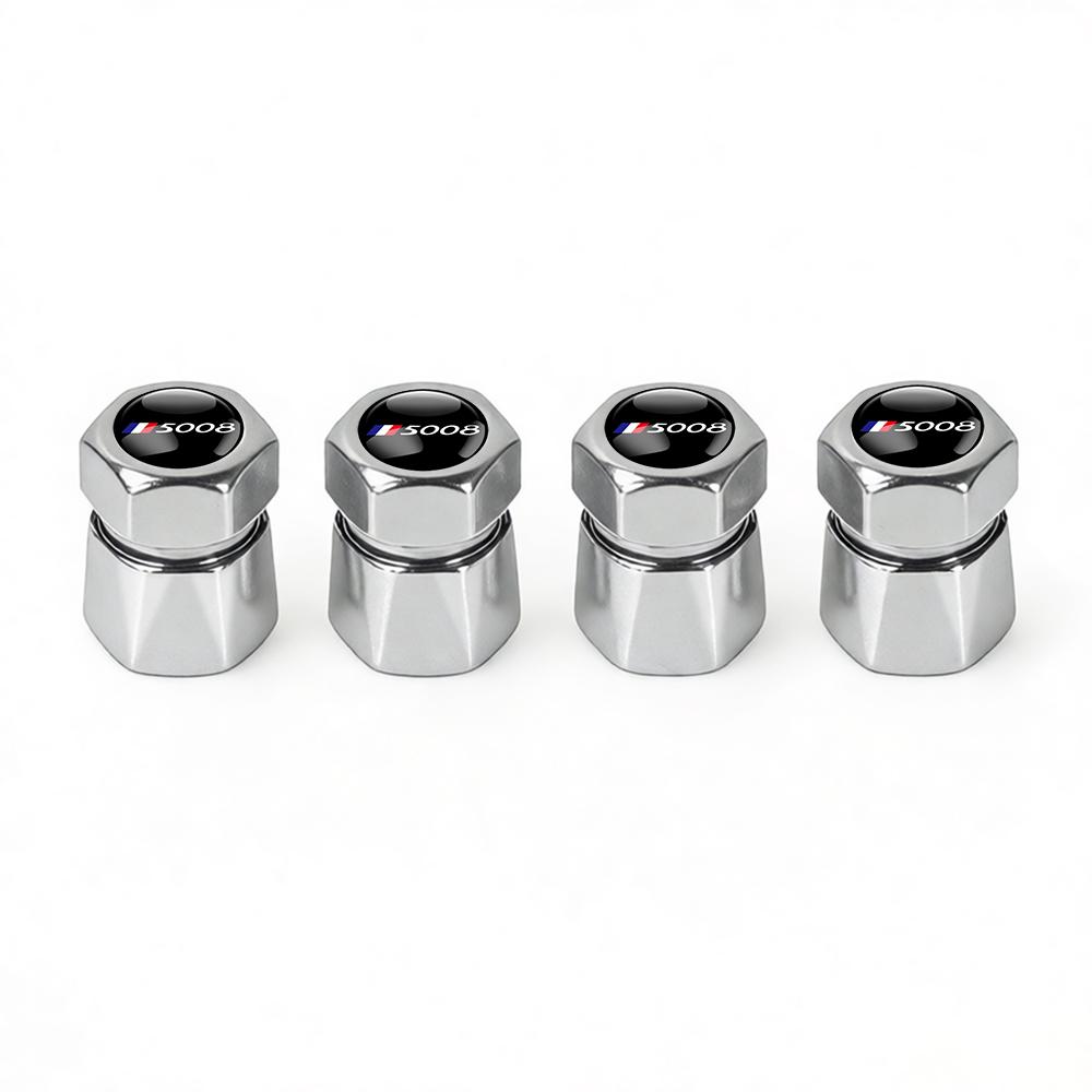 Aluminum Car Tire Valve Caps Diamond Tyre Valve Airtight Cover Waterproof Dust For Peugeot 206 207 208 306 307 308 508 106 2008