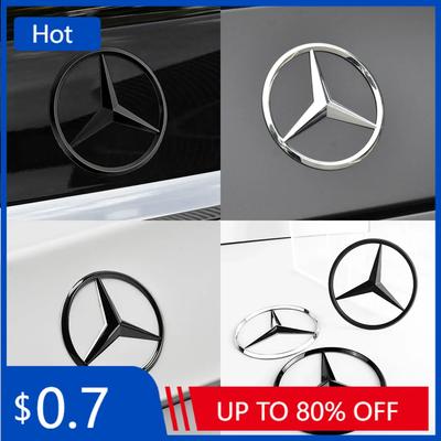 IQV2 2025 Hot 1pc ABS Tail Star Emblems Black Silver Rear Trunk Star Logo Stickers Badges for Benz Old New B-class GLS450 X166 A16681