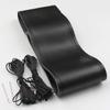 TOP Layer Leather Car Steering Wheel Cover Braid Soft Texture Car Covers With Needles Thread Genuine Leather Car Styling