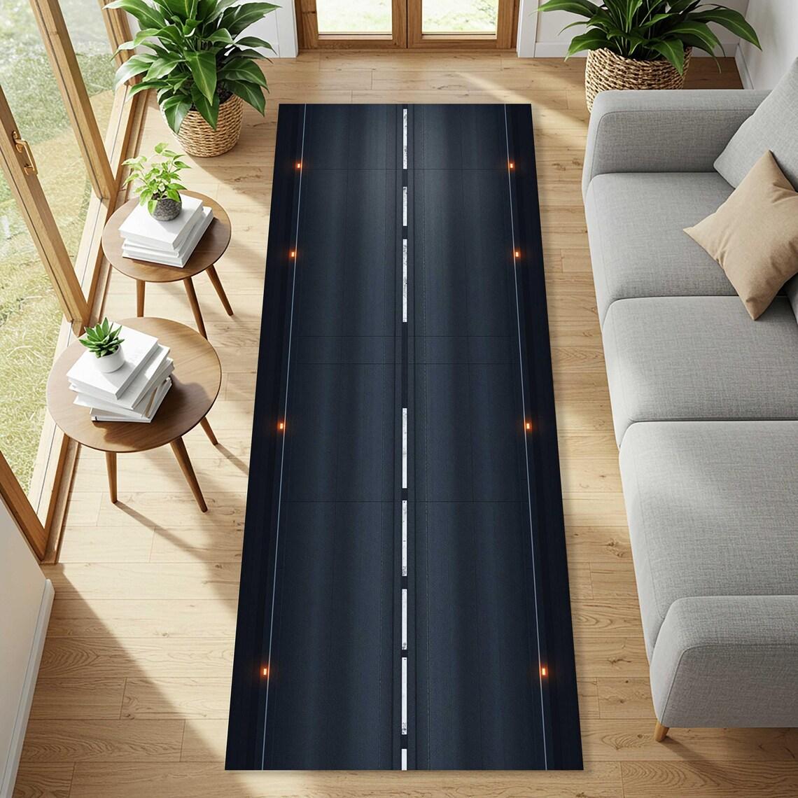 Terminalgebouw Baanloper Tapijt Vliegveld Startbaan Wegtapijt Groen Gras Wegtapijt Klimmat voor Kinderen Huisdecoratie 40x120cm(16x47in)