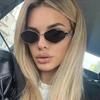 Fashion Polygonal Women Sunglasses Vintage Brand Rhombus Mirror Ladies Sun glasses Shades Unique Metal Frame Punk Eyewear Men
