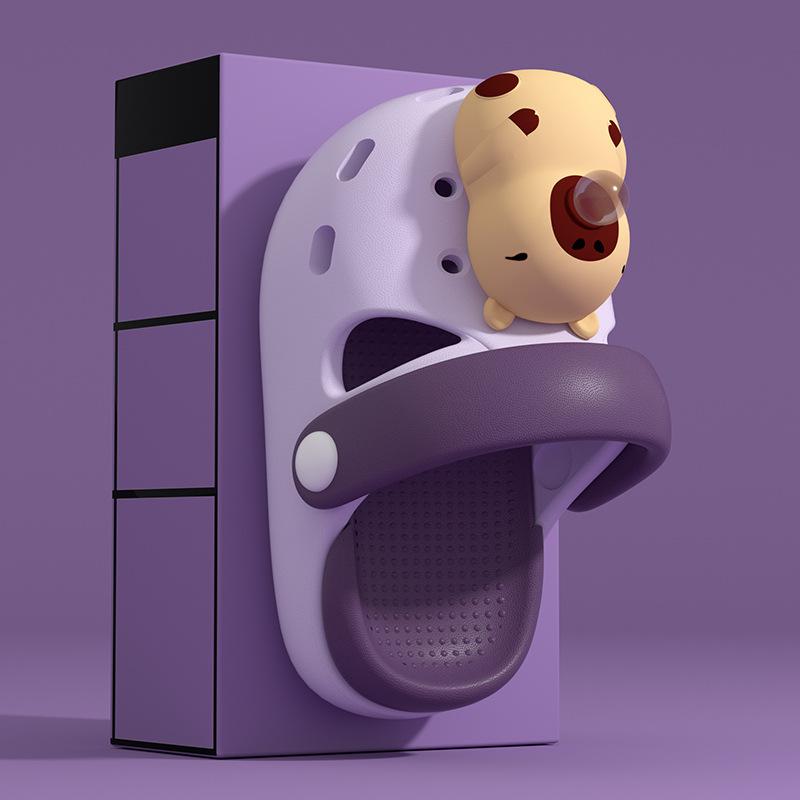 Capybara Kinderlochschuhe Jungen Sommer Zuhause Indoor Kinder Mädchen Baby Tragen Strand Coole Hausschuhe