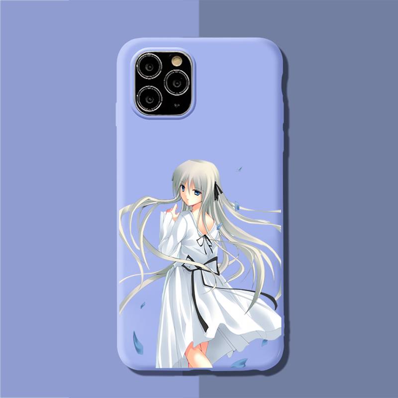 YNDFCNB Yosuga no Sora Phone Case Soft Solid Color for iPhone 11 12 13 mini pro XS MAX 8 7 6 6S Plus X XR