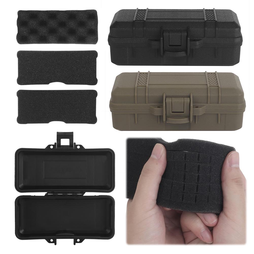 Outdoor Survival Tool Case with Sponge Sealed Shock Absorption Box Lockable Safety Protective Tool Case Outdoor Accessories