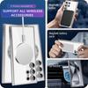 Electroplated With Magsafe Case For Samsung Galaxy S24 S23 S22 S21 Note 20 Ultra S23 FE Soft Magnetic Lens Protection Glass Film