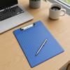 Durable Office File Folder A4 Folder with Reinforced Metal Clip And Clear Scale Ruler Clipboard Ruler Portable Document Writing Pad for School