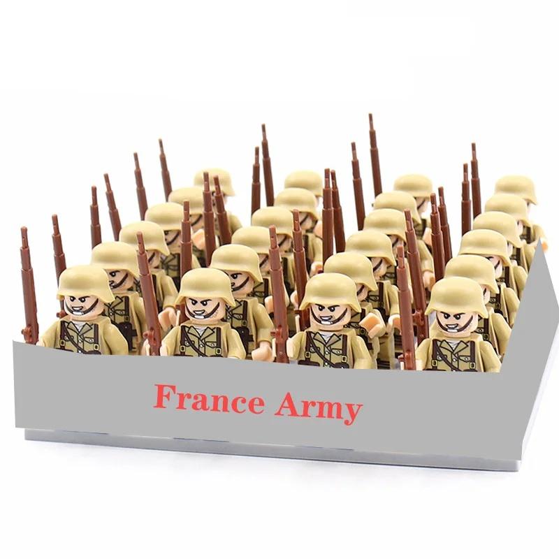 World War II military building blocks, American, Soviet Union, China, British soldiers, action dolls, boy toys, Christmas gifts.