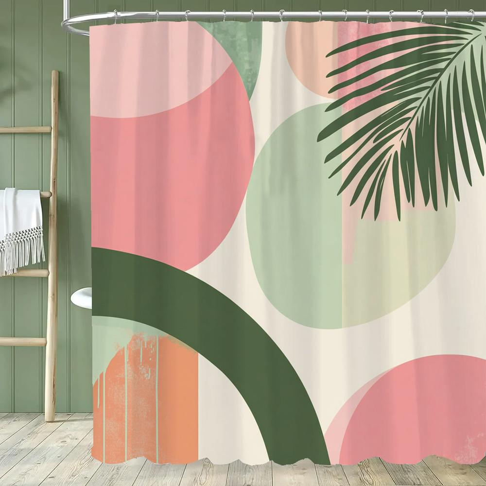 Seaside Beach Scenery Outside The Window Shower Curtain, Bathroom Decorative Curtain With Hooks,Home Decoration Curtain